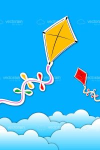 Kites in sky